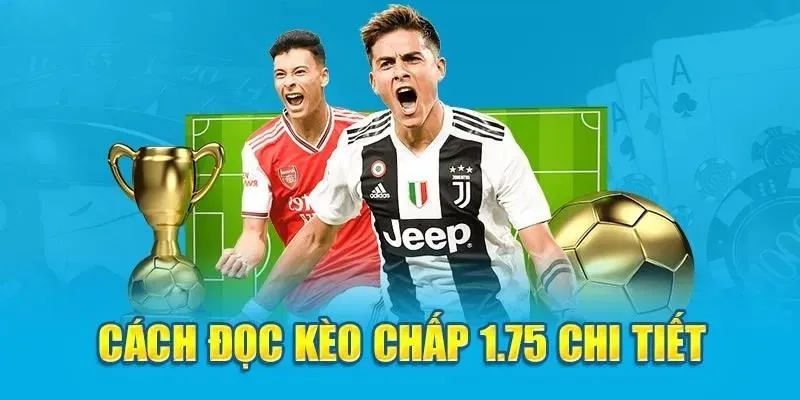 Đọc kèo chấp 1.75 dễ hiểu, chính xác